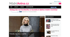 Desktop Screenshot of modniarena.cz