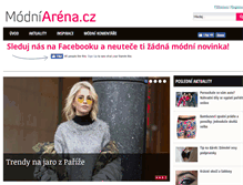 Tablet Screenshot of modniarena.cz